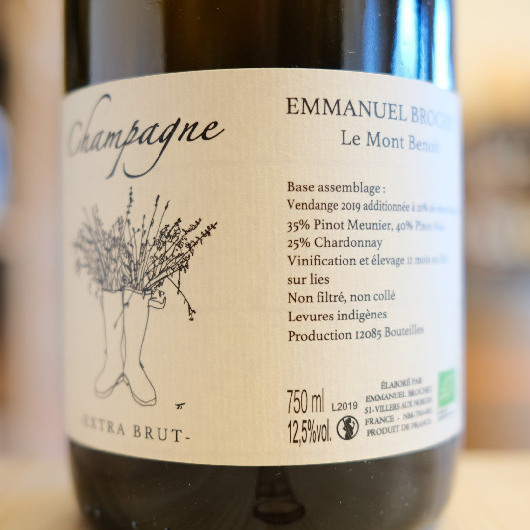 Champagne Extra Brut "Le Mont Benoit" V19