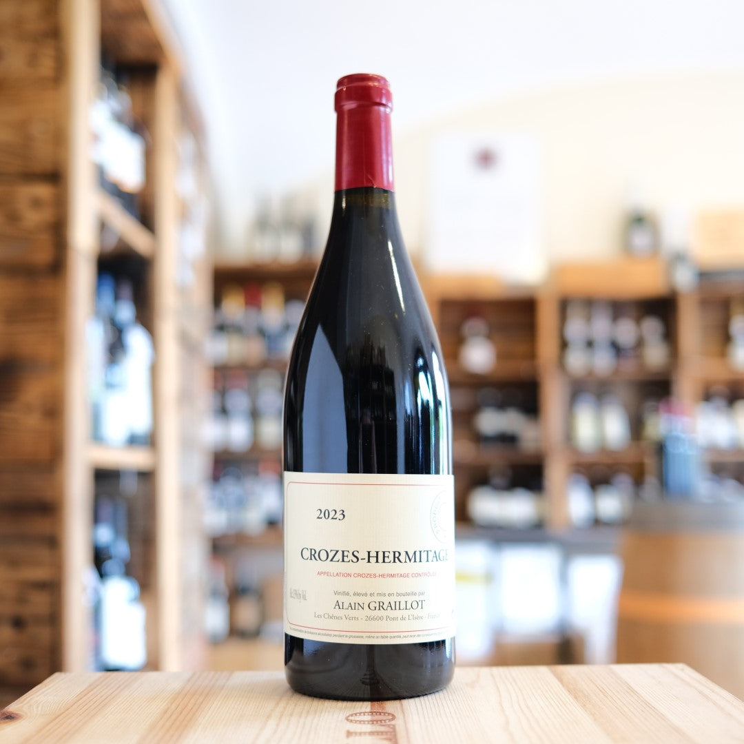 Crozes Hermitage 2023 Alain Graillot bottiglia wine bottle Rhone Valley France
