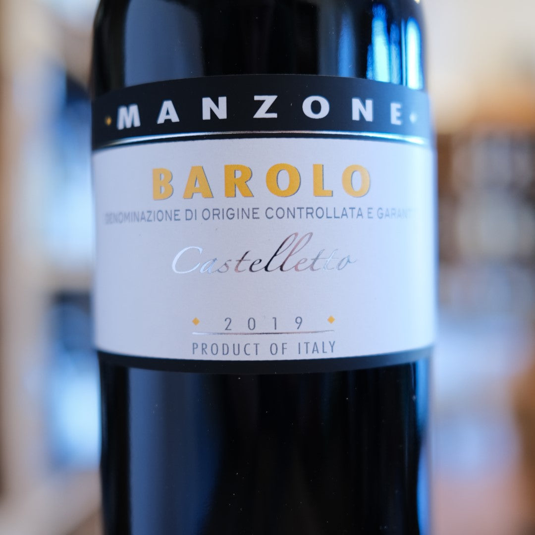 Barolo Castelletto 2019 Giovanni Manzone etichetta | Barolo DOCG Monforte d’Alba Nebbiolo wine label Italy