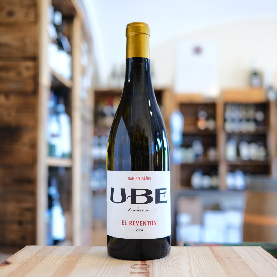 Bottiglia UBE El Reventón 2024 Ramiro Ibáñez Sanlúcar de Barrameda Palomino white wine bottle