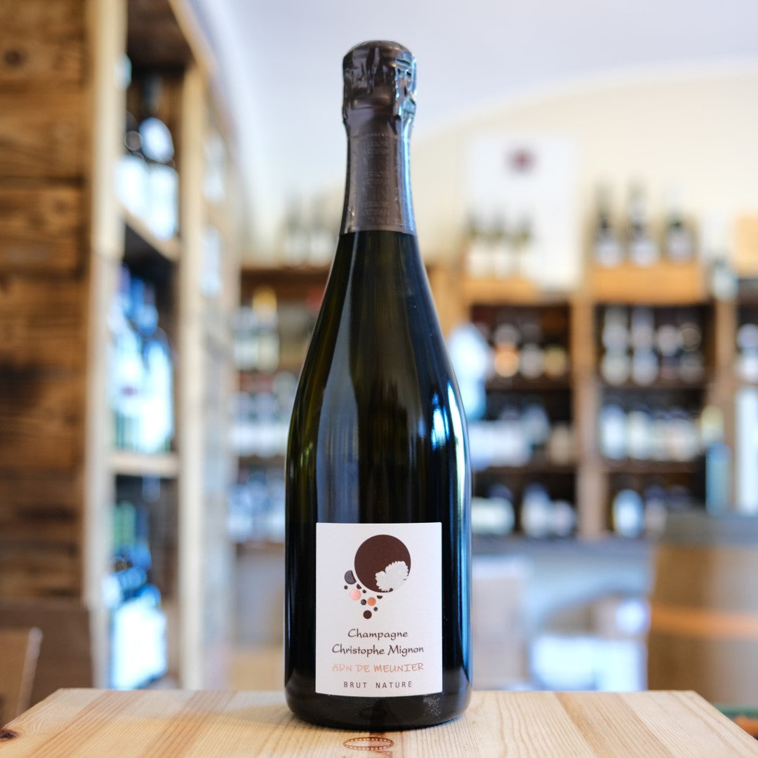 Bottiglia Champagne ADN de Meunier Brut Nature Christophe Mignon Vallée de la Marne