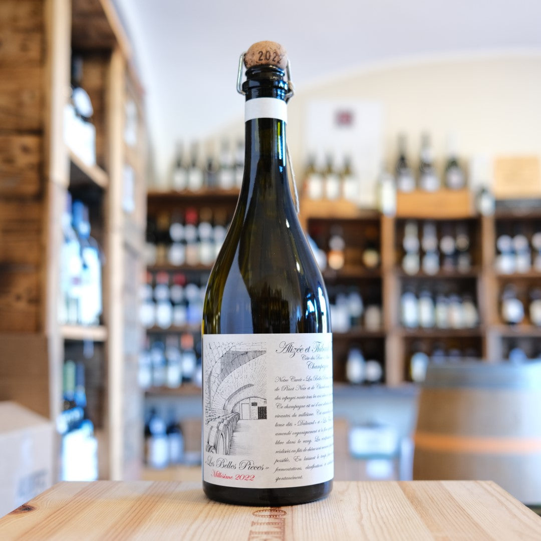 Bottiglia Champagne Les Belles Pièces 2022 Brut Nature Alizée et Thibault Tassin