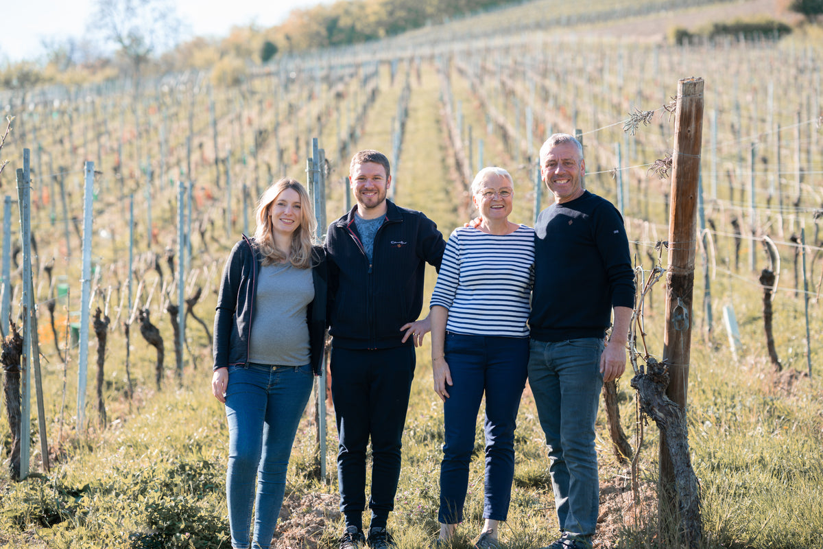 Famiglia Allimant-Laugner nei vigneti di Orschwiller in Alsazia