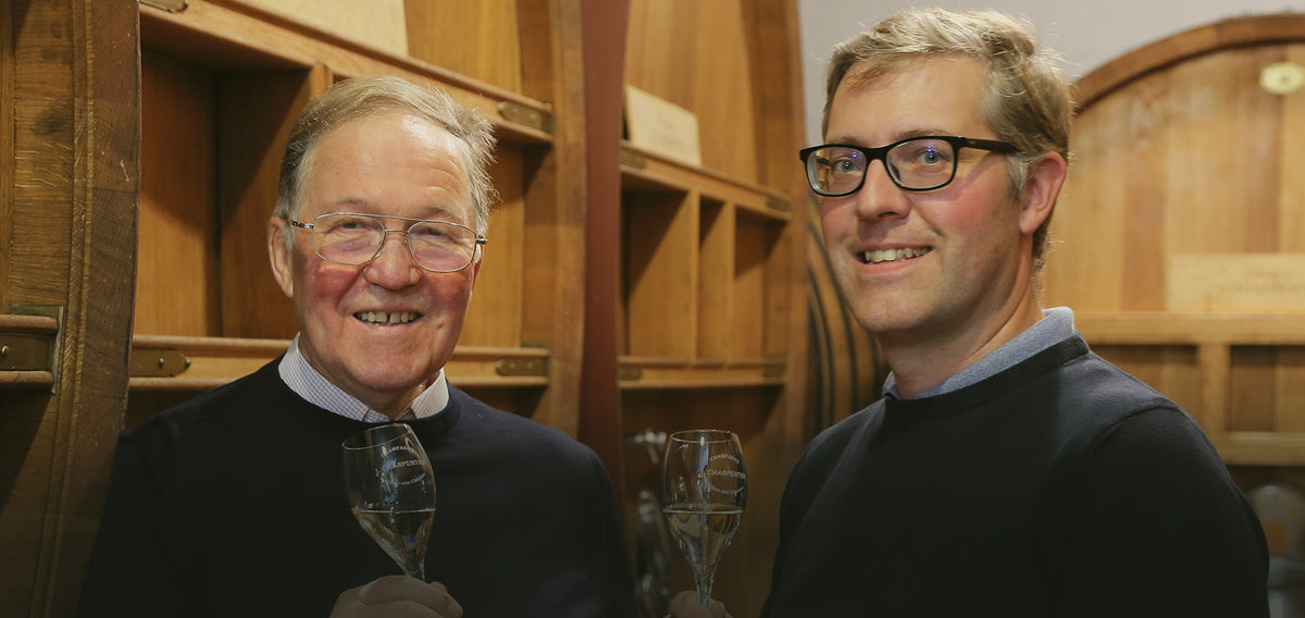 Famiglia J. Charpentier nella cantina di Villers-sous-Châtillon in Champagne