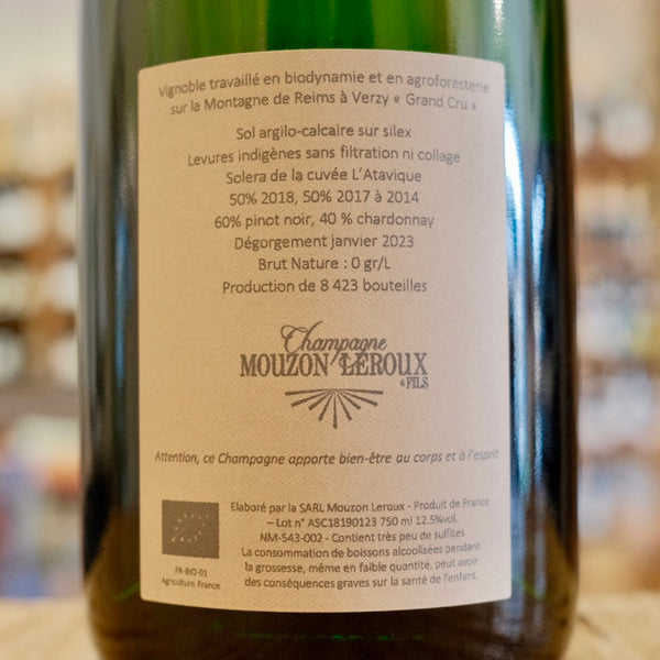 Champagne Brut Nature "L'Ascendant" Solera 14/17 Grand Cru
