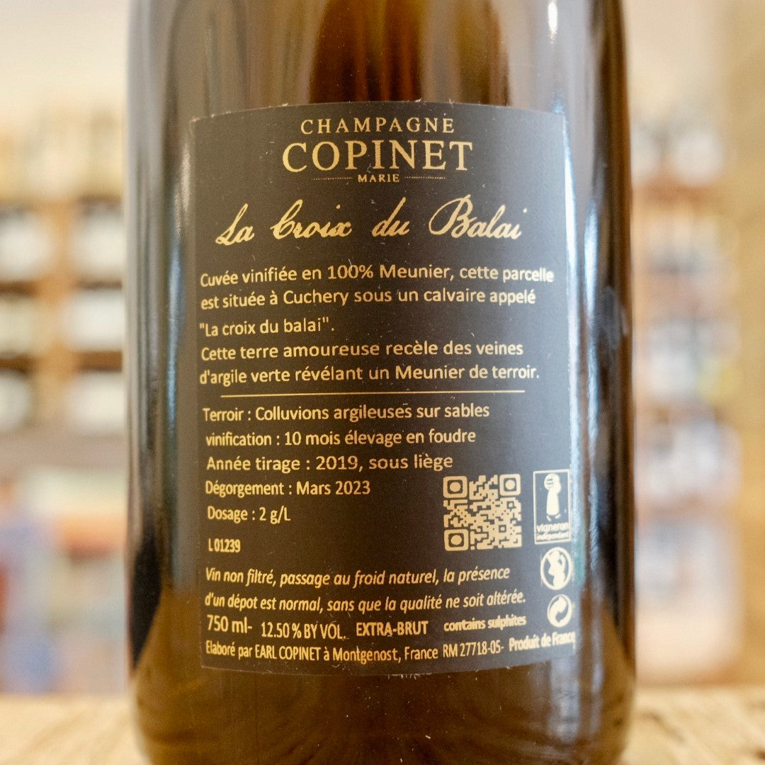Champagne Extra Brut "La Croix du Balai" Blanc de Meunier