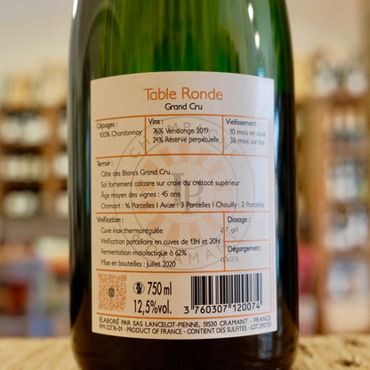 Champagne Extra Brut "Table Ronde" Blanc de Blancs Grand Cru