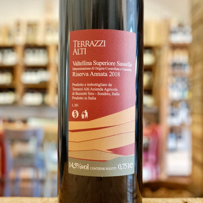 Valtellina Superiore Riserva "Sassella" 2018