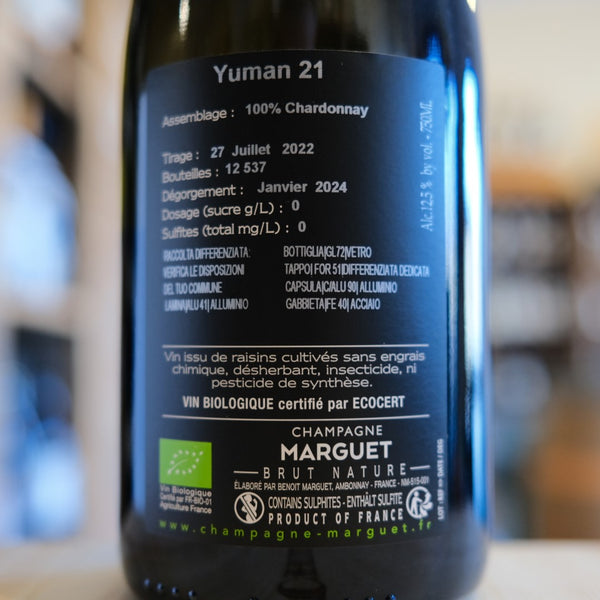 Champagne Premier Cru "Yuman" 21 Brut Nature
