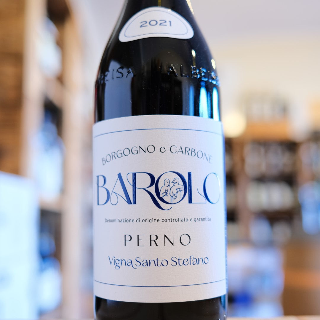 Barolo Perno Vigna Santo Stefano 2021 Borgogno e Carbone etichetta bottiglia