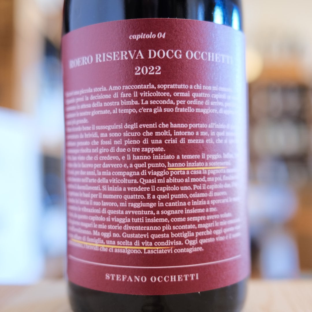 Roero Riserva "Occhetti" 2022