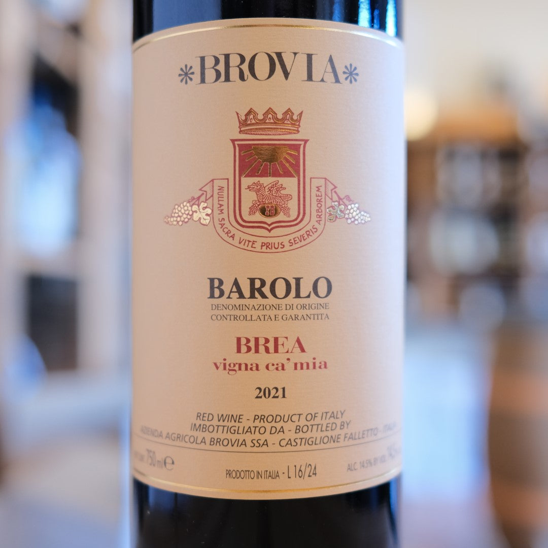 Barolo Brea Vigna Ca Mia 2021 Brovia etichetta label bottle