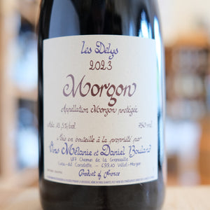 Morgon Les Delys 2023 Daniel Bouland etichetta label bottle