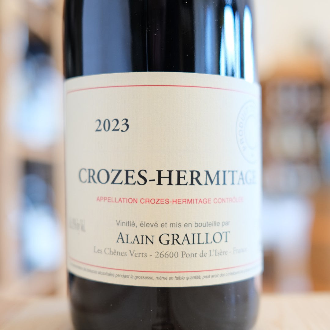 Crozes Hermitage 2023 Alain Graillot etichetta label bottle