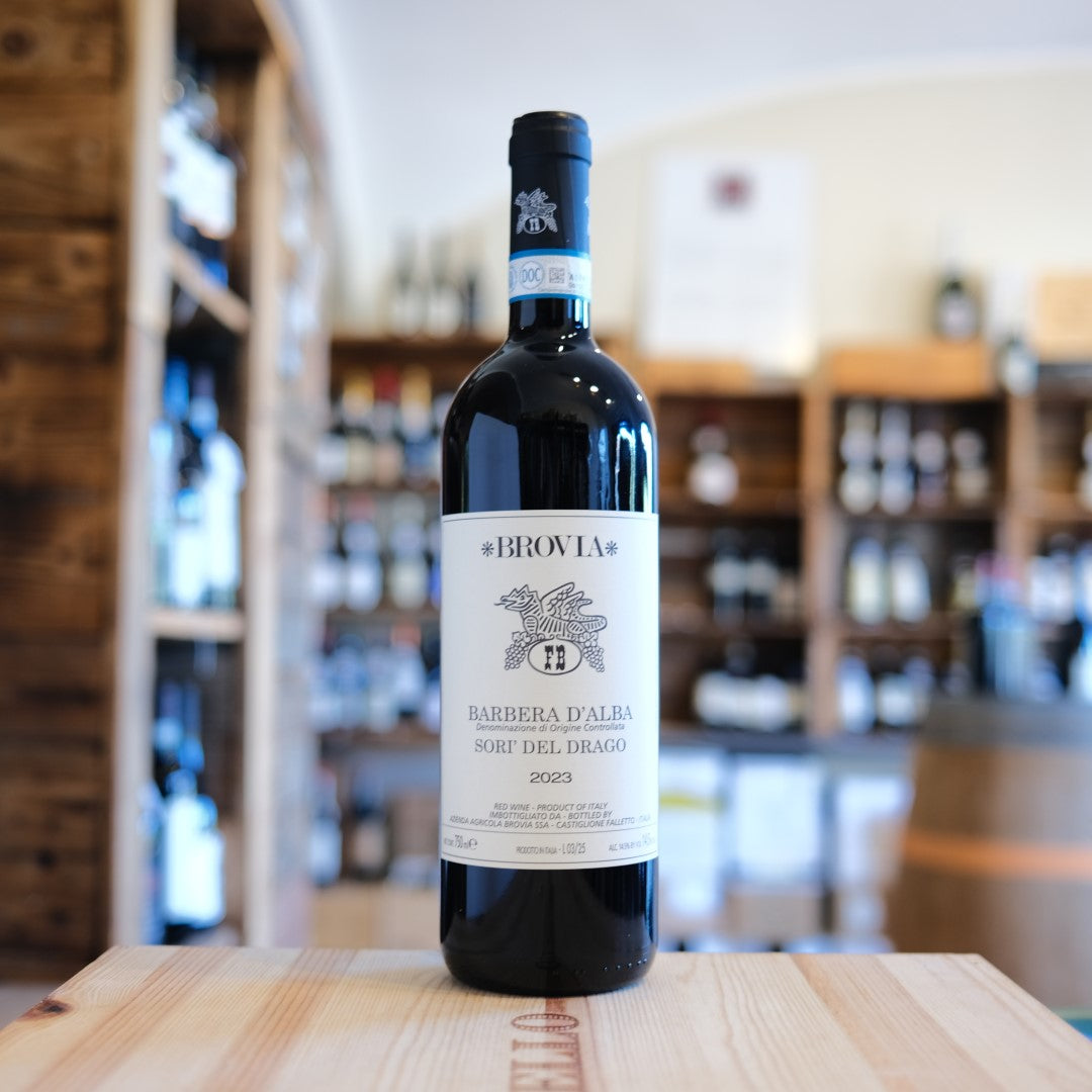 Barbera d’Alba Sorì del Drago 2023 Brovia bottiglia | Barbera d’Alba DOC wine bottle Italy