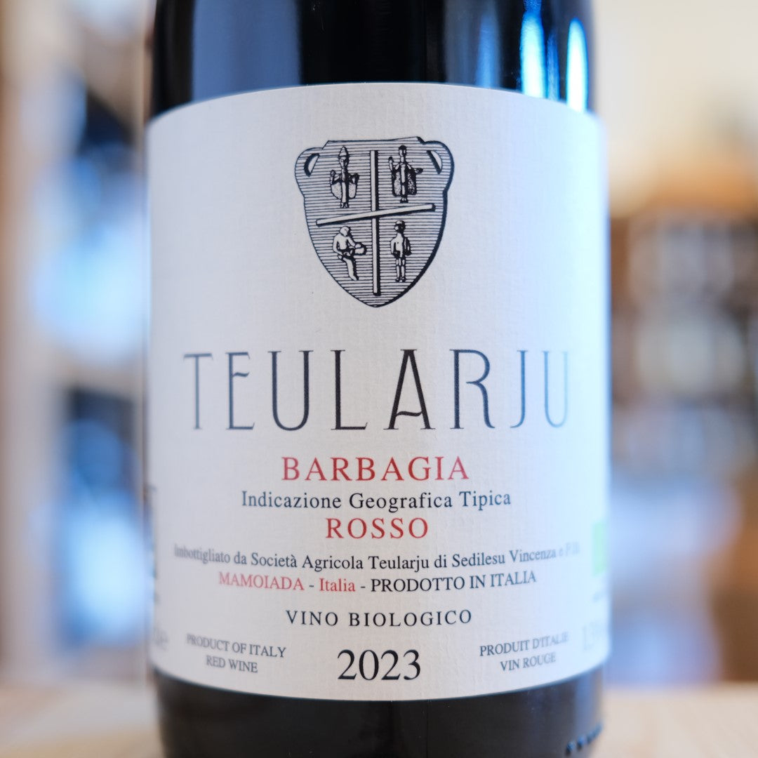 Barbagia Rosso Mamoja 2023 Teularju etichetta | Barbagia Rosso IGT Mamoiada wine label Sardinia