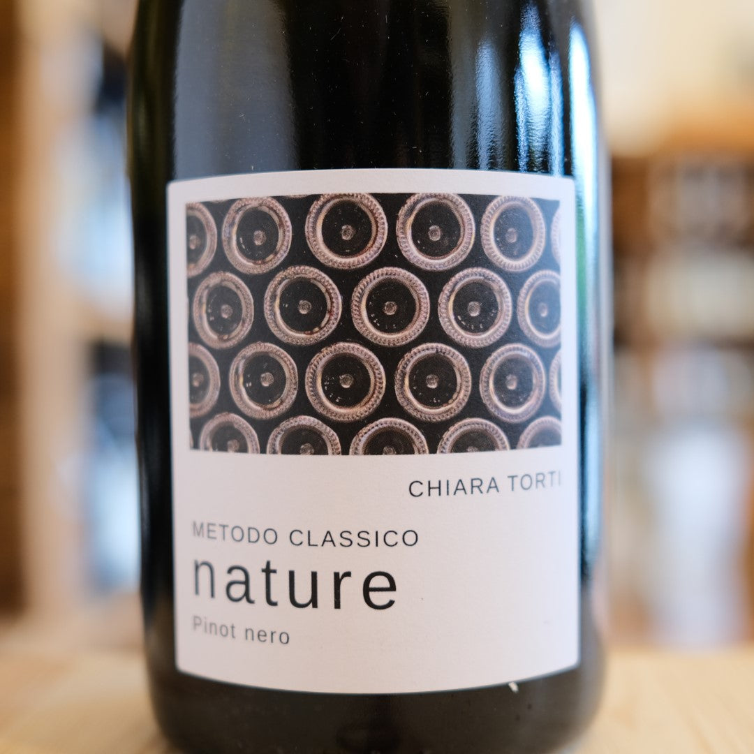 Pinot Noir Brut Nature Chiara Torti etichetta | sparkling wine label Metodo Classico Italy
