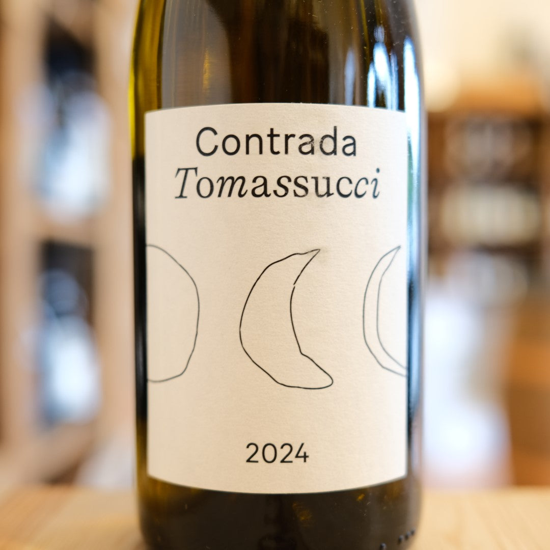 Contrada Tomassucci 2024 Contrada Contro etichetta | Marche white wine label Italy