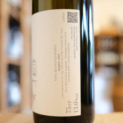 Retroetichetta Bianco di Mitja 2024 Mitja Sirk, Vino Bianco Europeo da Friulano – Italian white wine back label