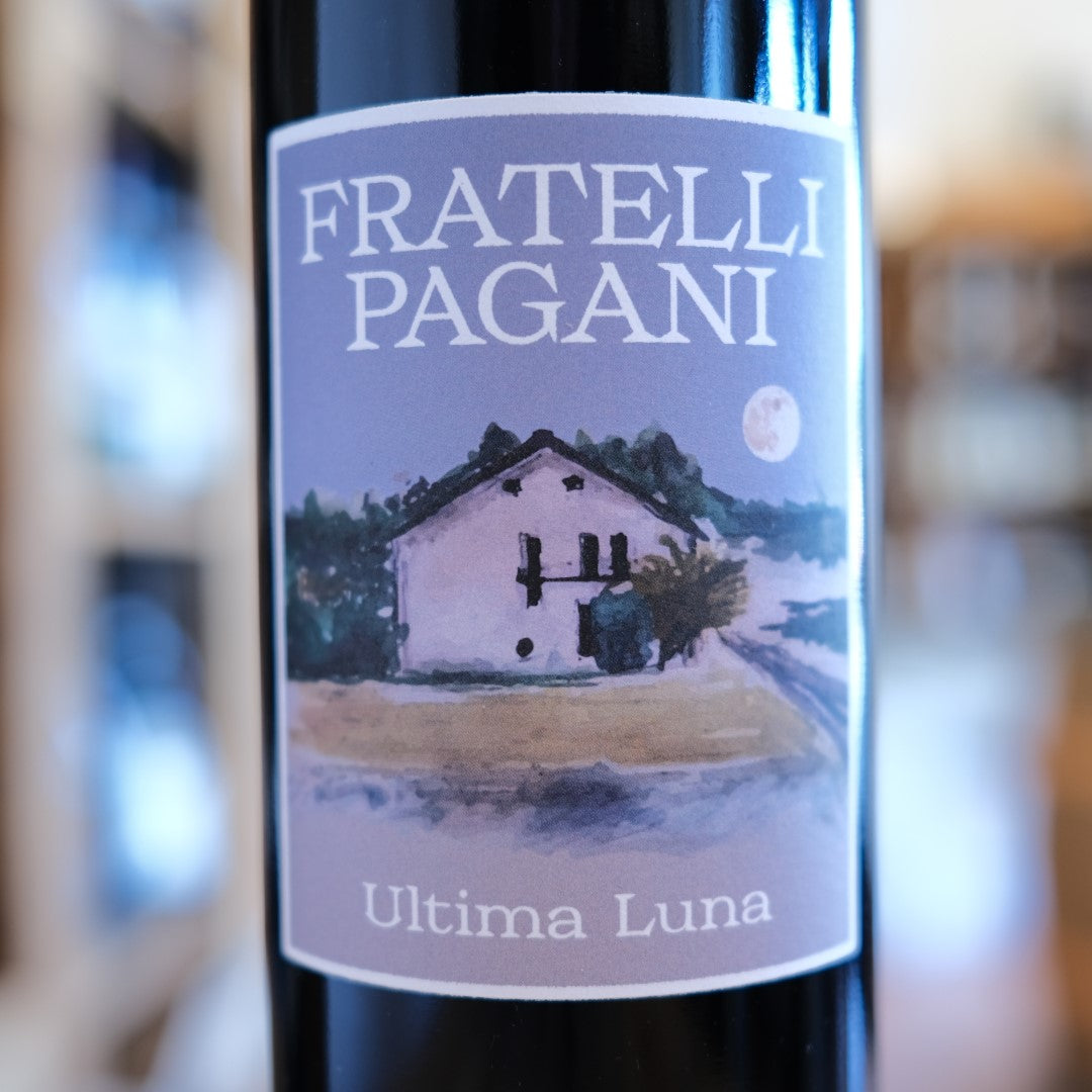 Etichetta Ultima Luna 2024 Fratelli Pagani Freisa Vino Rosso Piemonte wine label