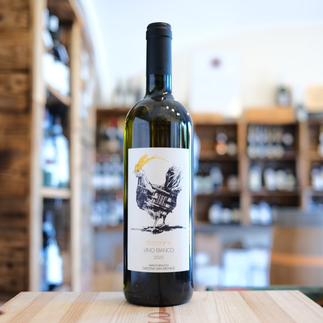 Bottiglia Vino Bianco Eteronimo 2023 Cascina San Michele Costigliole d’Asti Piemonte white wine bottle