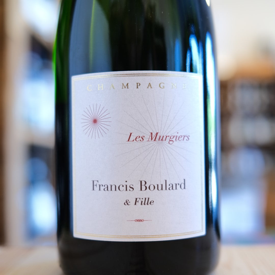 Etichetta Champagne Les Murgiers Brut Nature Francis Boulard &amp; Fille Meunier Chardonnay Pinot Noir label
