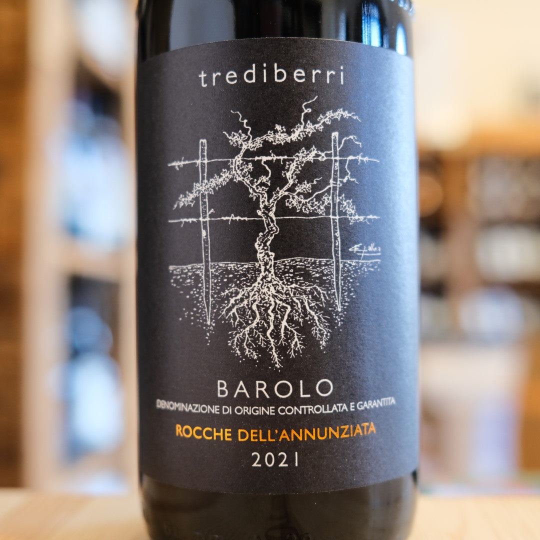 Etichetta Barolo Rocche dell’Annunziata 2021 Trediberri Barolo DOCG wine label