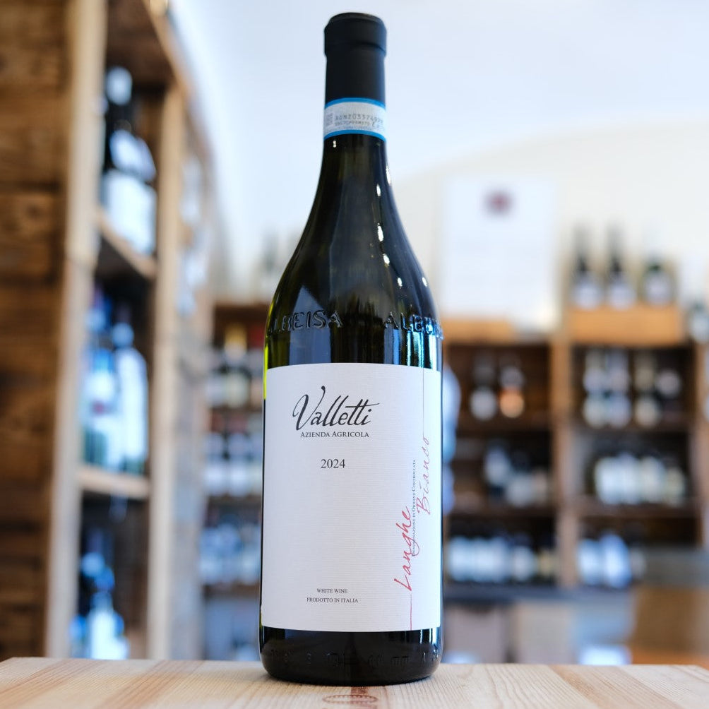 Bottiglia Langhe Bianco 2024 Valletti Timorasso Piemonte white wine bottle