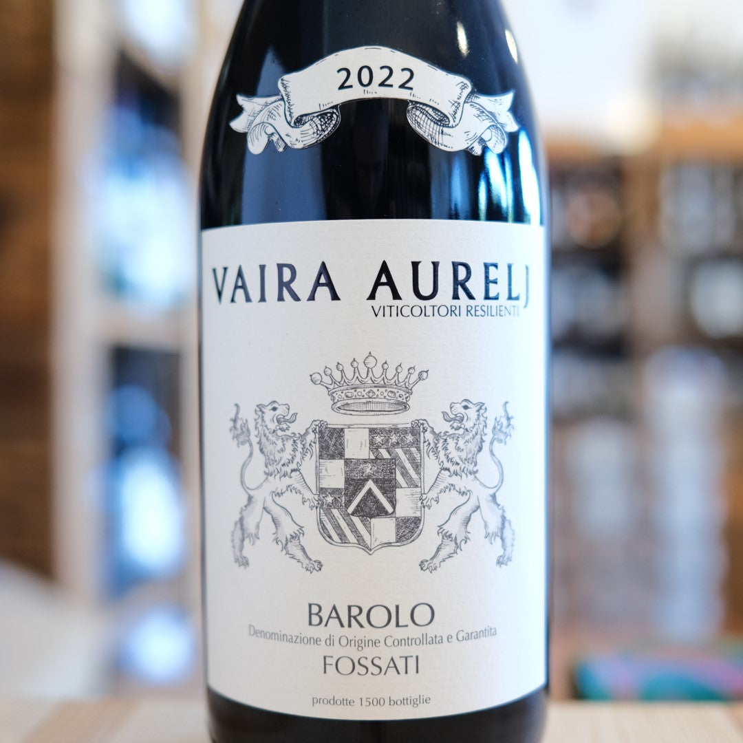 Etichetta Barolo Fossati 2022 Vaira Aurelj Barolo DOCG wine label
