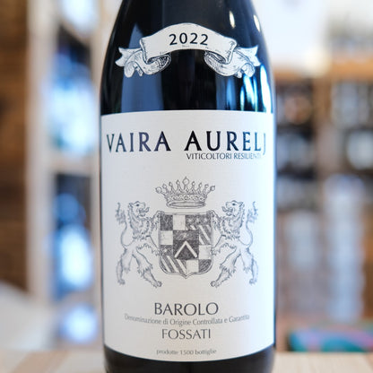 Etichetta Barolo Fossati 2022 Vaira Aurelj Barolo DOCG wine label