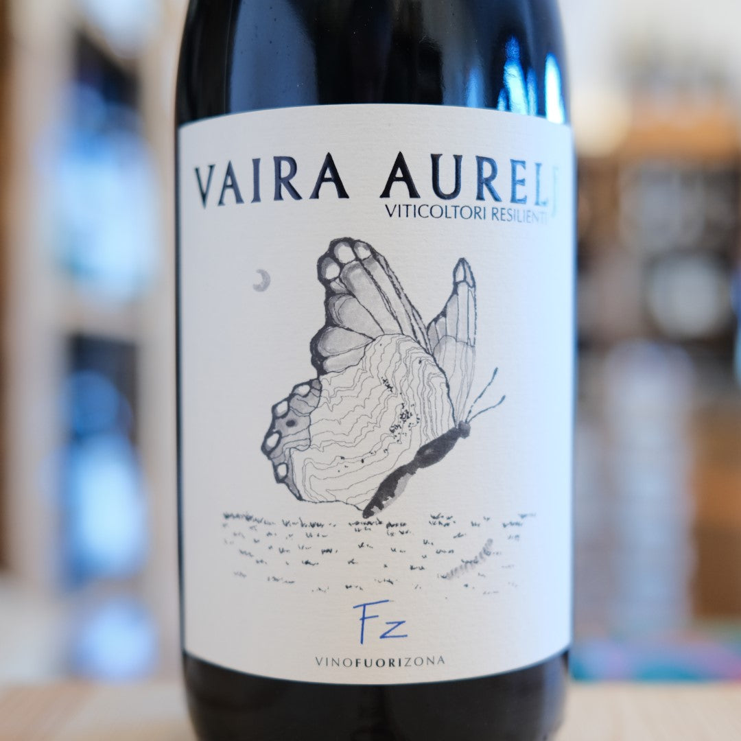 Etichetta Fuorizona Lotto 2023 Vaira Aurelj Vino Rosso Piemonte wine label