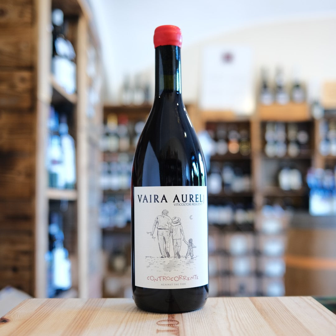 Bottiglia Controcorrente 2024 Vaira Aurelj Vino Rosso Piemonte red wine bottle