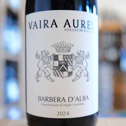 Etichetta Barbera d’Alba 2024 Vaira Aurelj Barbera Alba DOC wine label