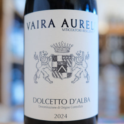 Etichetta Dolcetto d’Alba 2024 Vaira Aurelj Dolcetto Alba DOC wine label