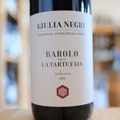 Etichetta Barolo La Tartufaia 2022 Giulia Negri La Morra Italian wine label