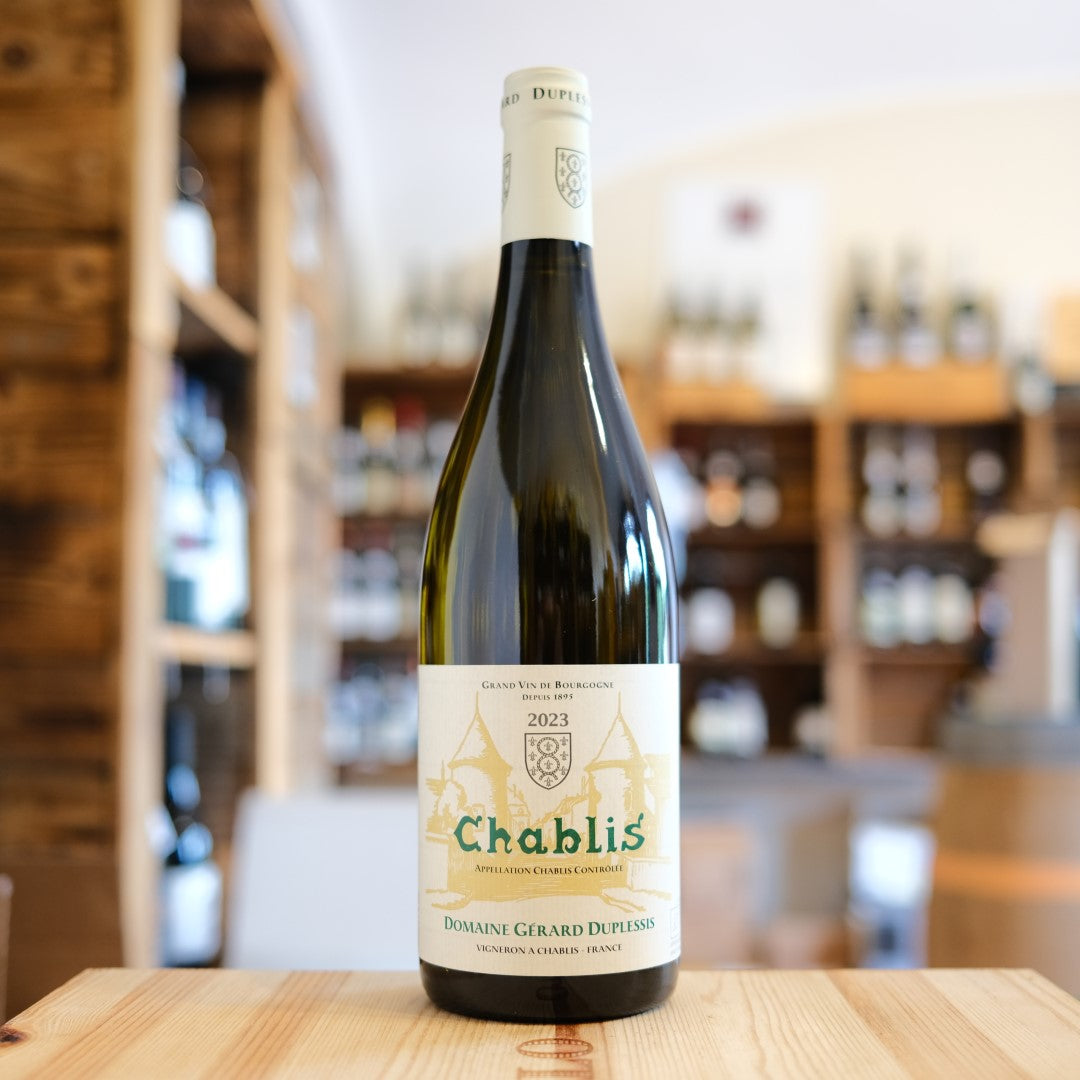 Bottiglia Chablis 2023 Gérard Duplessis Chardonnay Borgogna France white wine