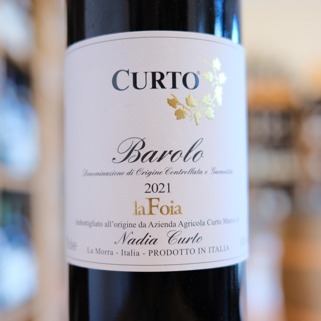 Etichetta Barolo La Foia 2021 Nadia Curto Langhe
