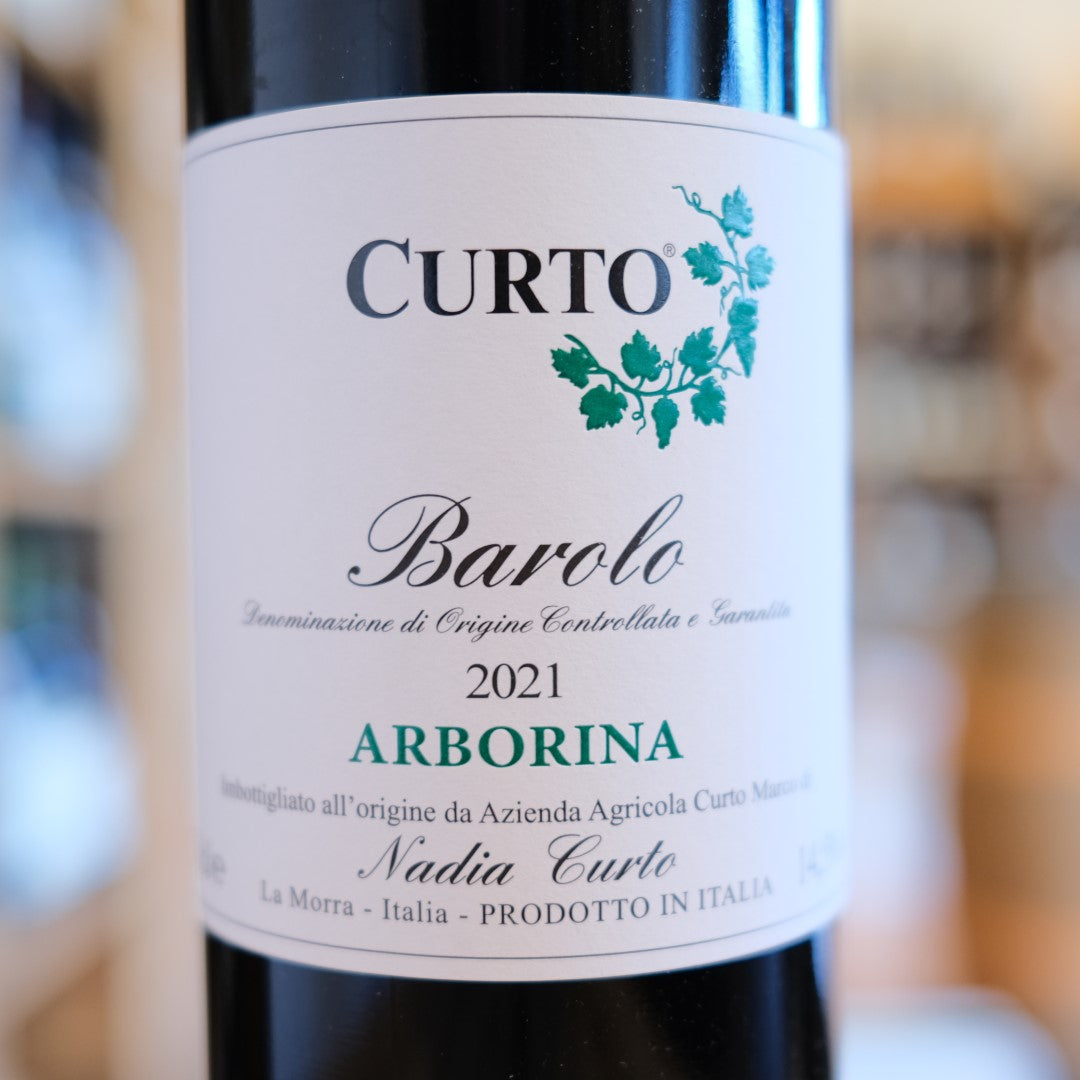 Etichetta Barolo Arborina 2021 Nadia Curto Langhe