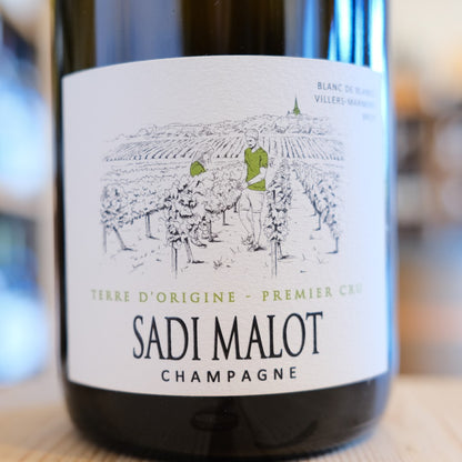 Etichetta Champagne Terre d’Origine Brut Premier Cru Sadi Malot