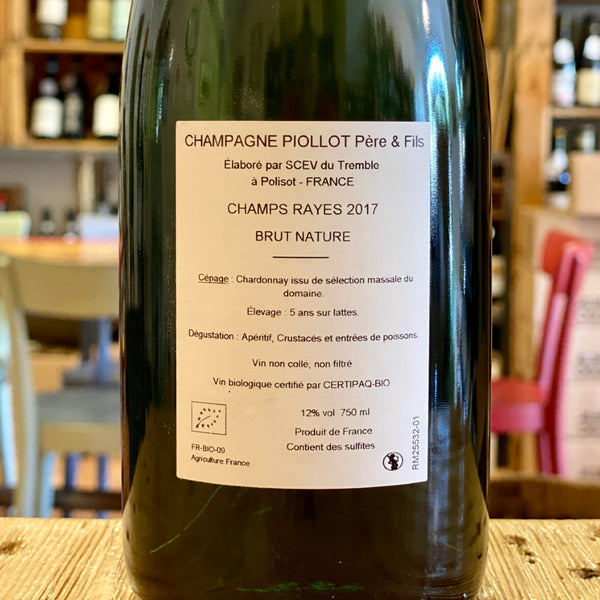 Champagne Brut Nature "Cuvée Champs Rayés" 2017
