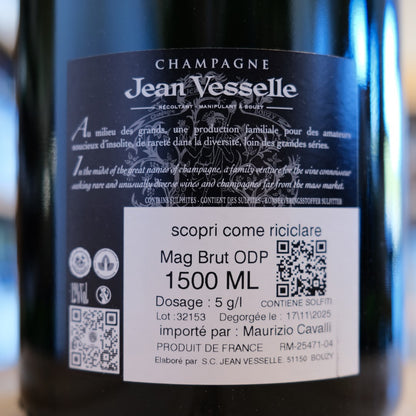 Controetichetta Champagne Brut Oeil de Perdrix Magnum Jean Vesselle, sboccatura 17 novembre 2025