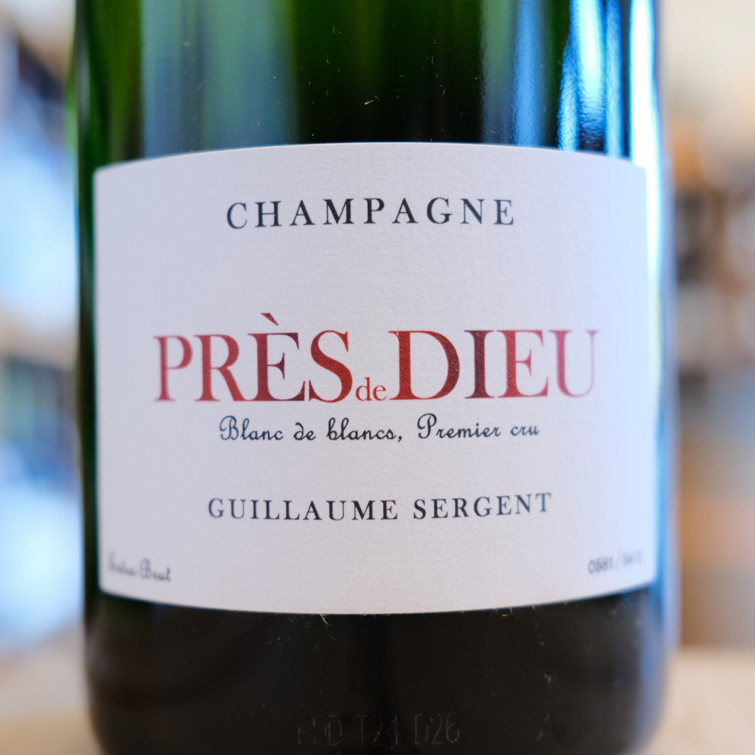Etichetta Champagne Premier Cru Prés de Dieu Extra Brut V23 Guillaume Sergent