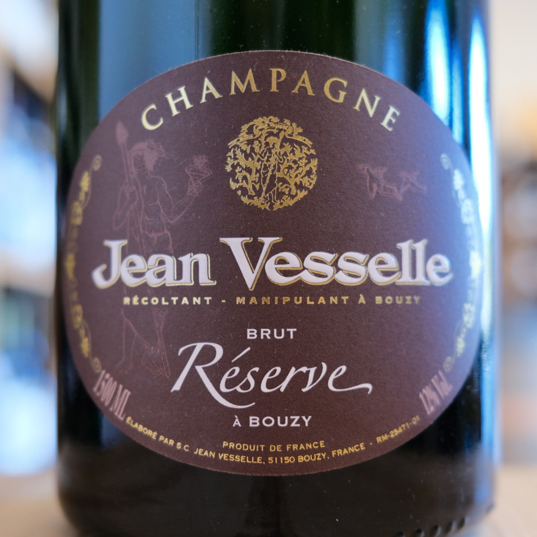 Etichetta frontale dello Champagne Brut Réserve Jean Vesselle Magnum 1,5 litri