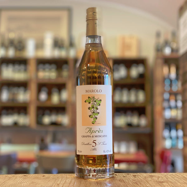 Grappa di Moscato "Apres" 5 Anni 42° da 70 cl