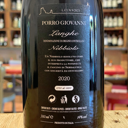 Langhe Nebbiolo 2020