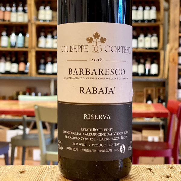 Barbaresco Riserva "Rabaja" 2016