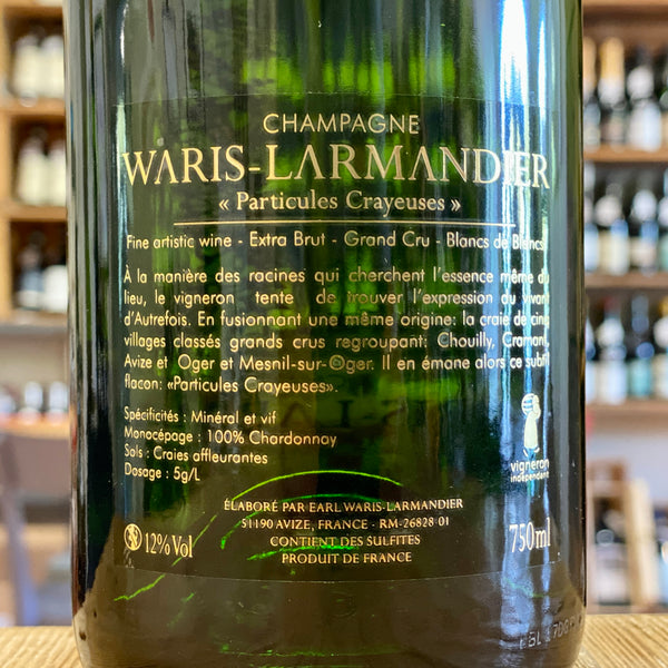 Champagne Blanc de Blancs "Particules Crayeuses" Extra Brut Grand Cru